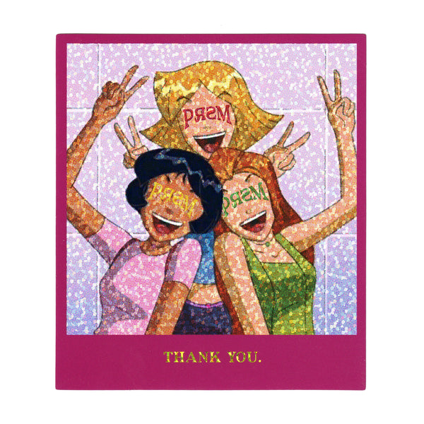 NOT TOTALLY SPIES POLAROID STICKER